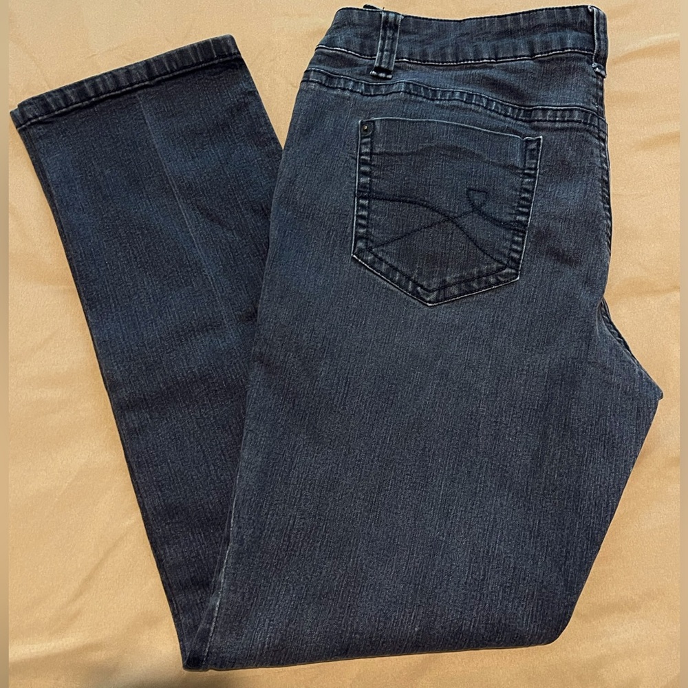 DKNY Charcoal Blackish-Grey Dressy Casual Jeans Sz 12 S/C
